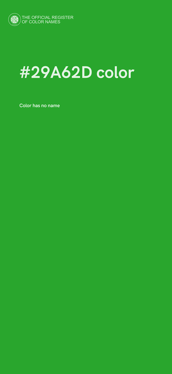 #29A62D color image