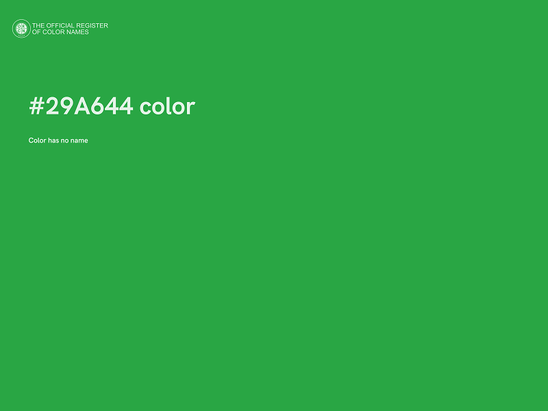 #29A644 color image