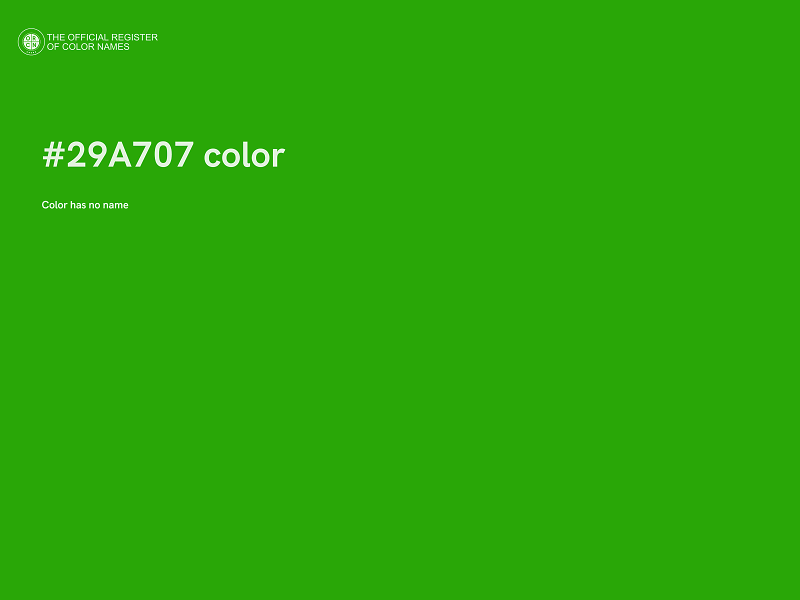 #29A707 color image