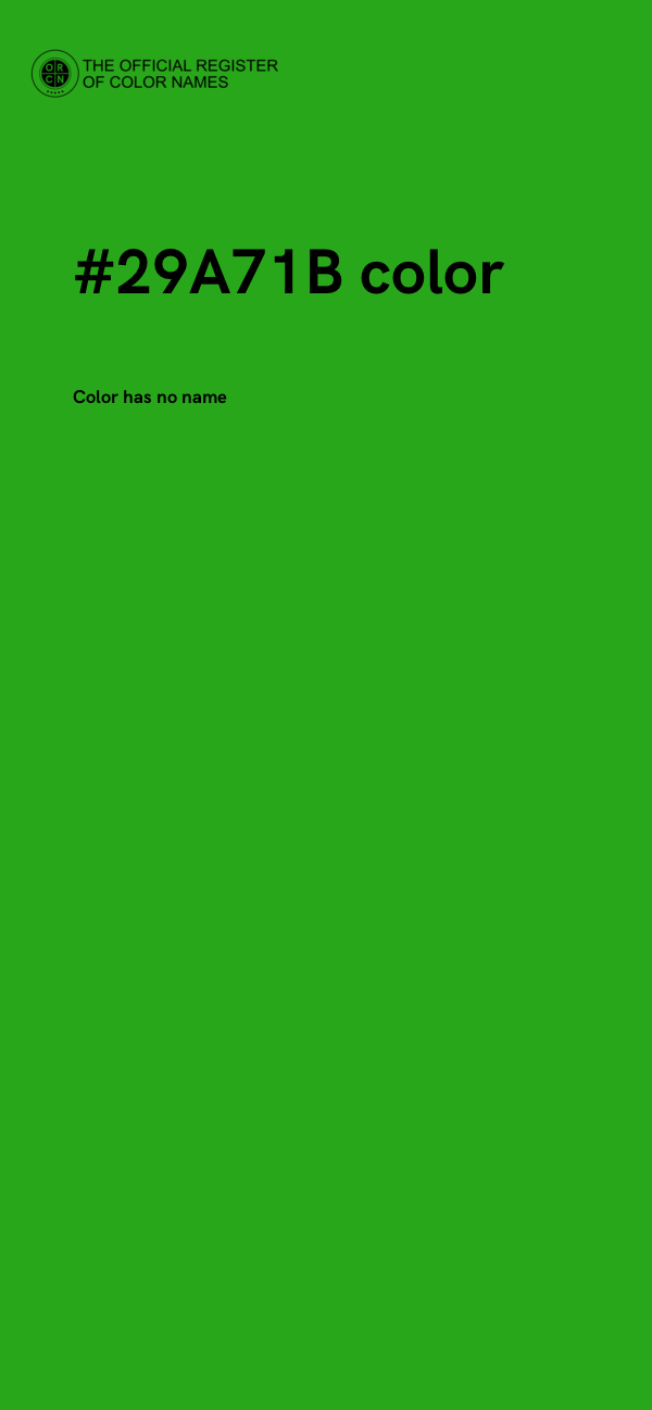 #29A71B color image