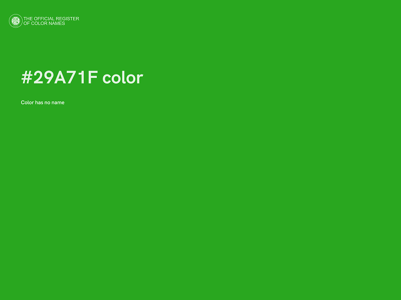 #29A71F color image