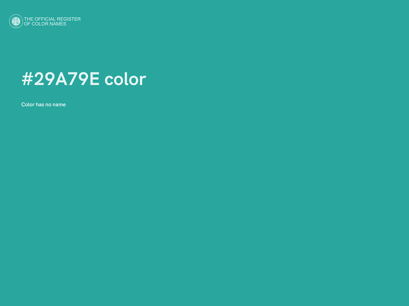 #29A79E color image