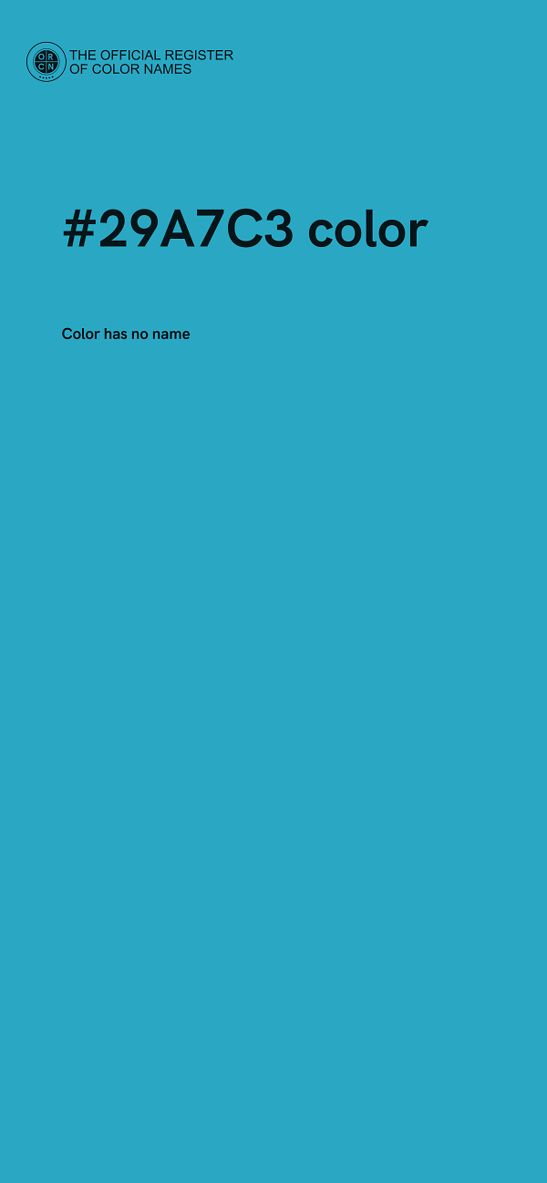 #29A7C3 color image