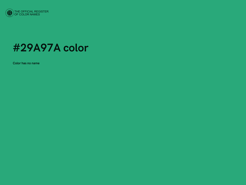 #29A97A color image