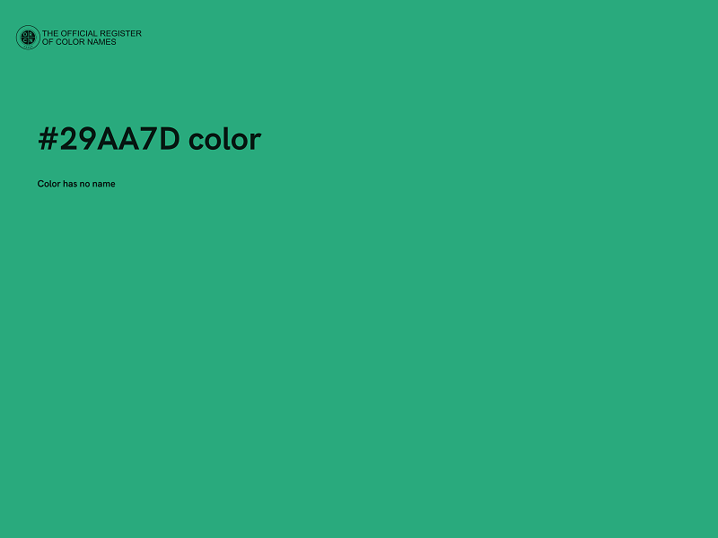 #29AA7D color image