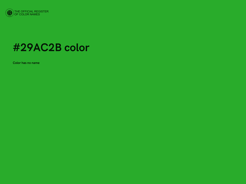 #29AC2B color image