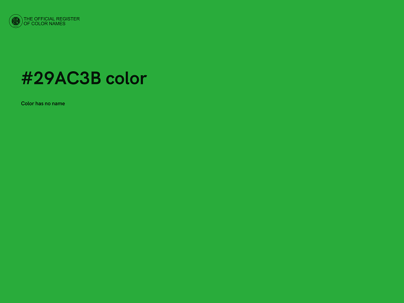 #29AC3B color image