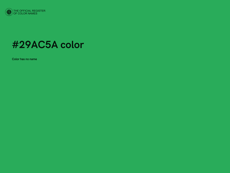 #29AC5A color image