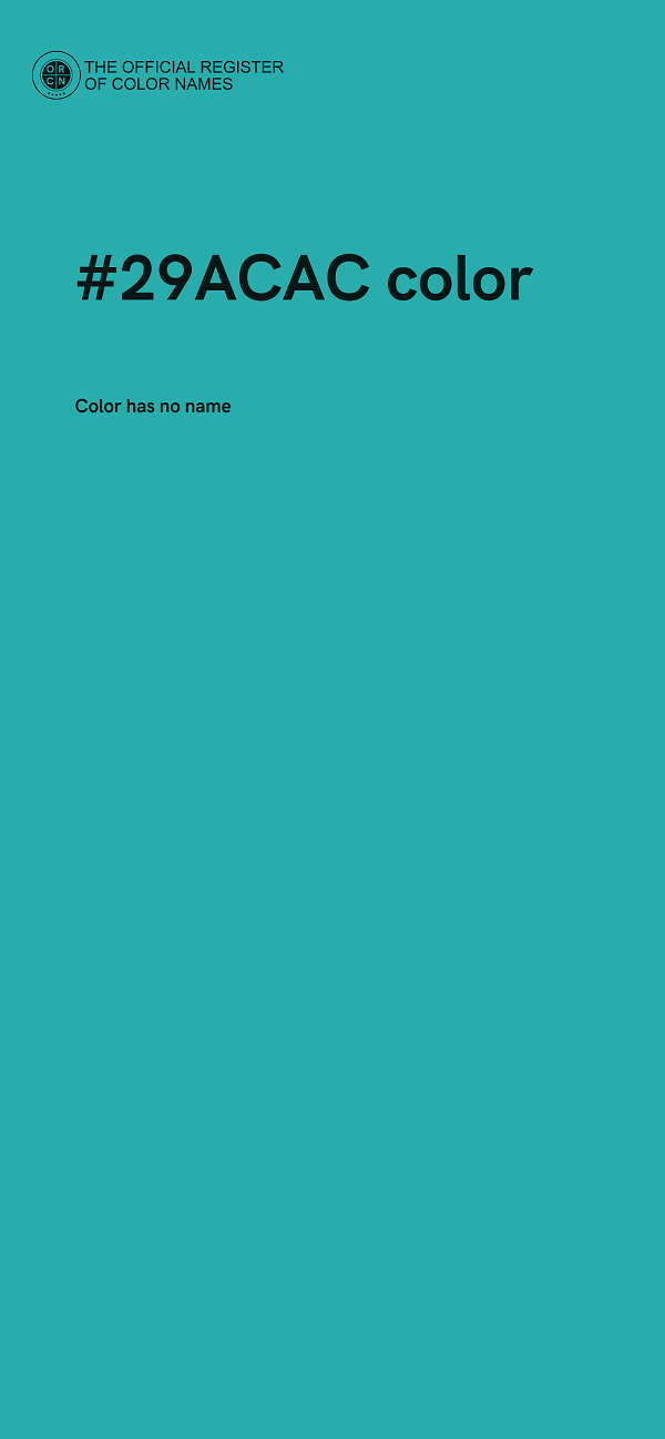 #29ACAC color image