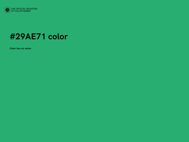 #29AE71 color image