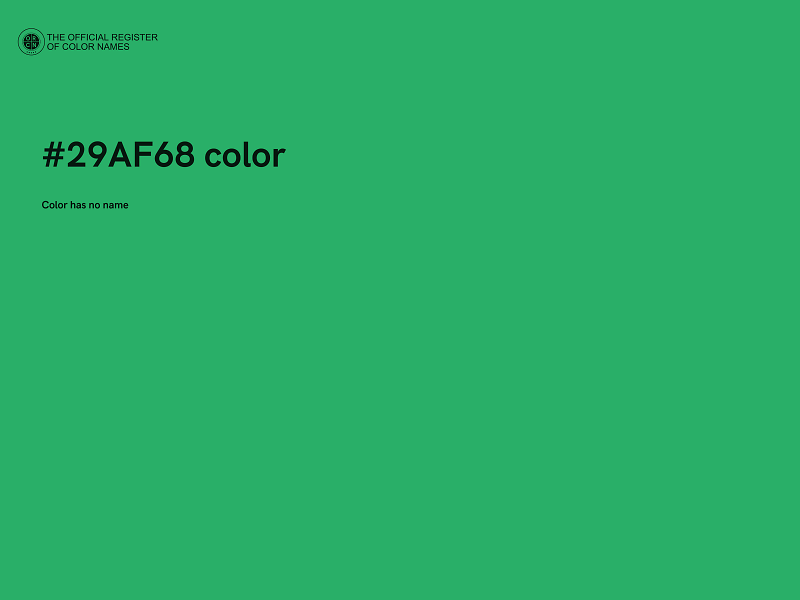 #29AF68 color image
