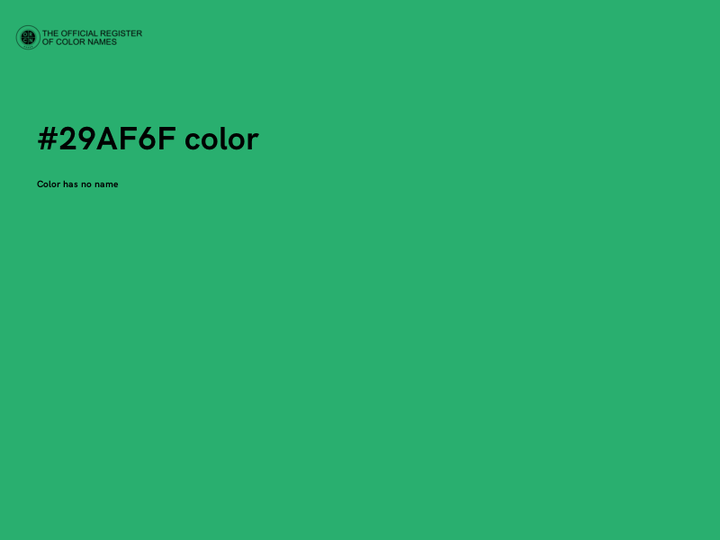#29AF6F color image