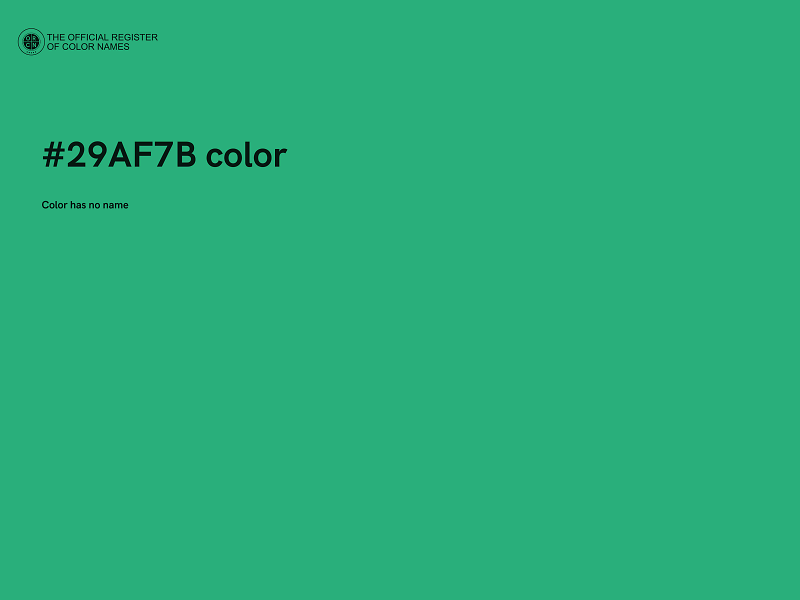 #29AF7B color image