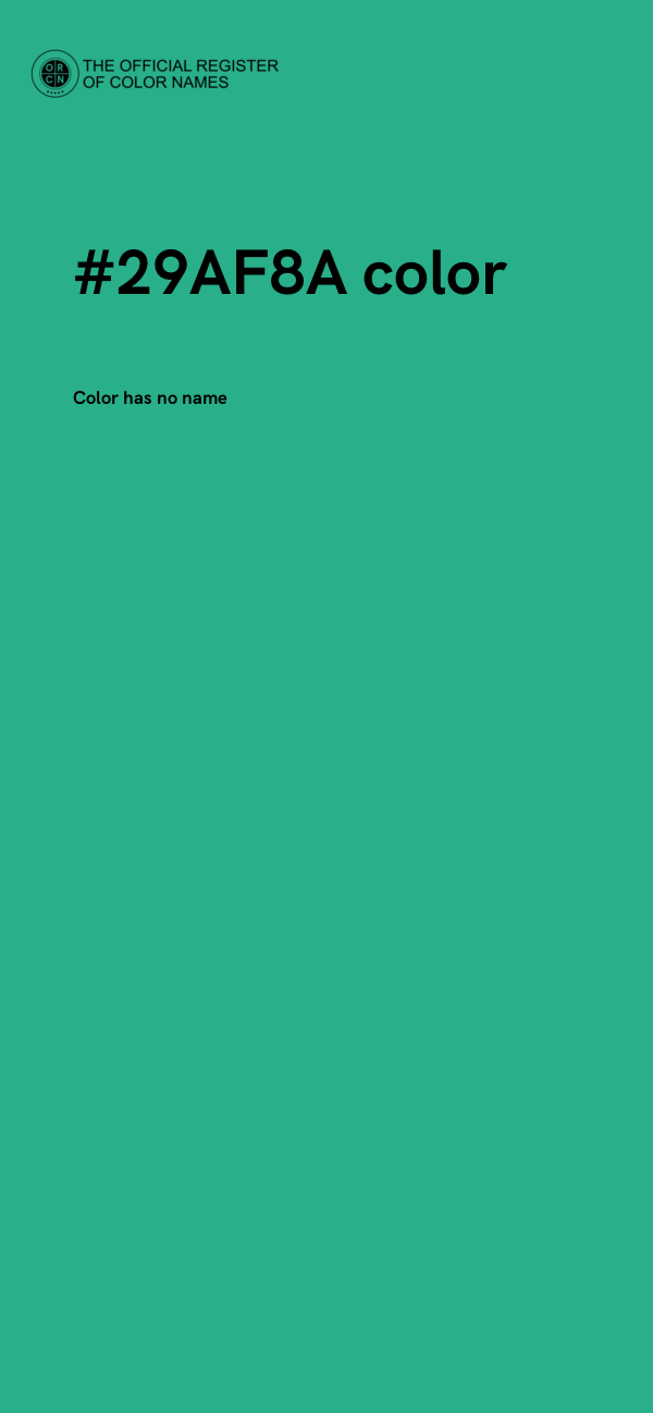 #29AF8A color image