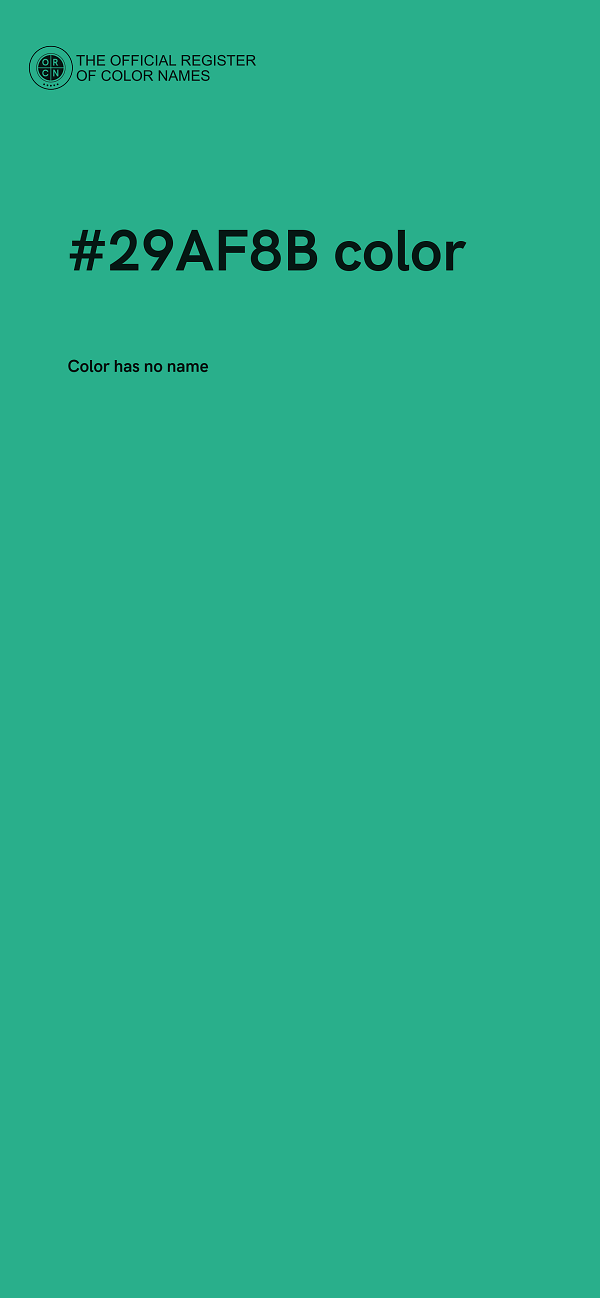 #29AF8B color image