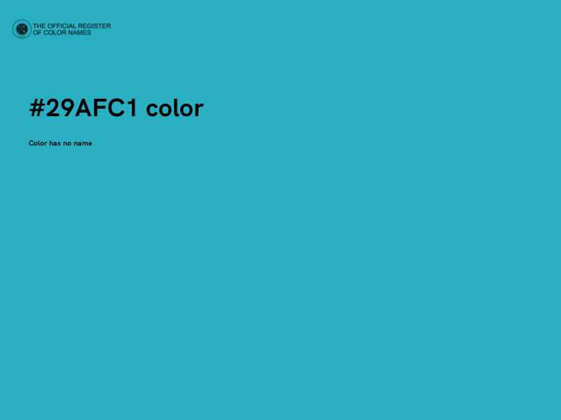 #29AFC1 color image