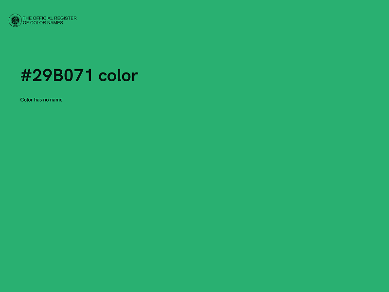 #29B071 color image
