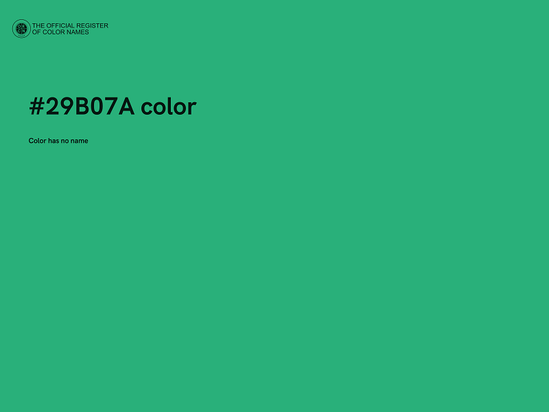 #29B07A color image