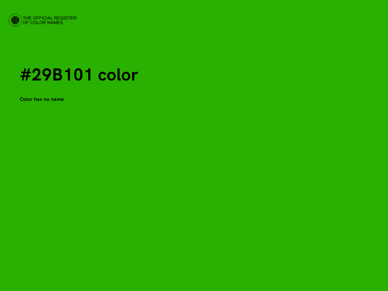 #29B101 color image