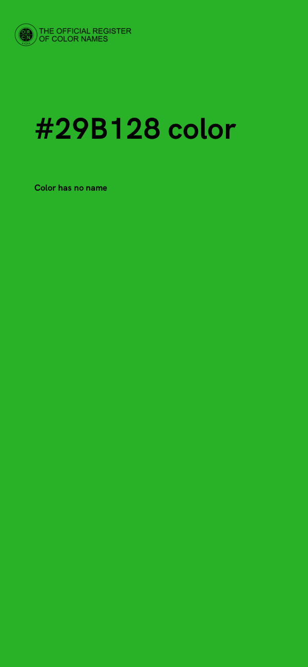 #29B128 color image