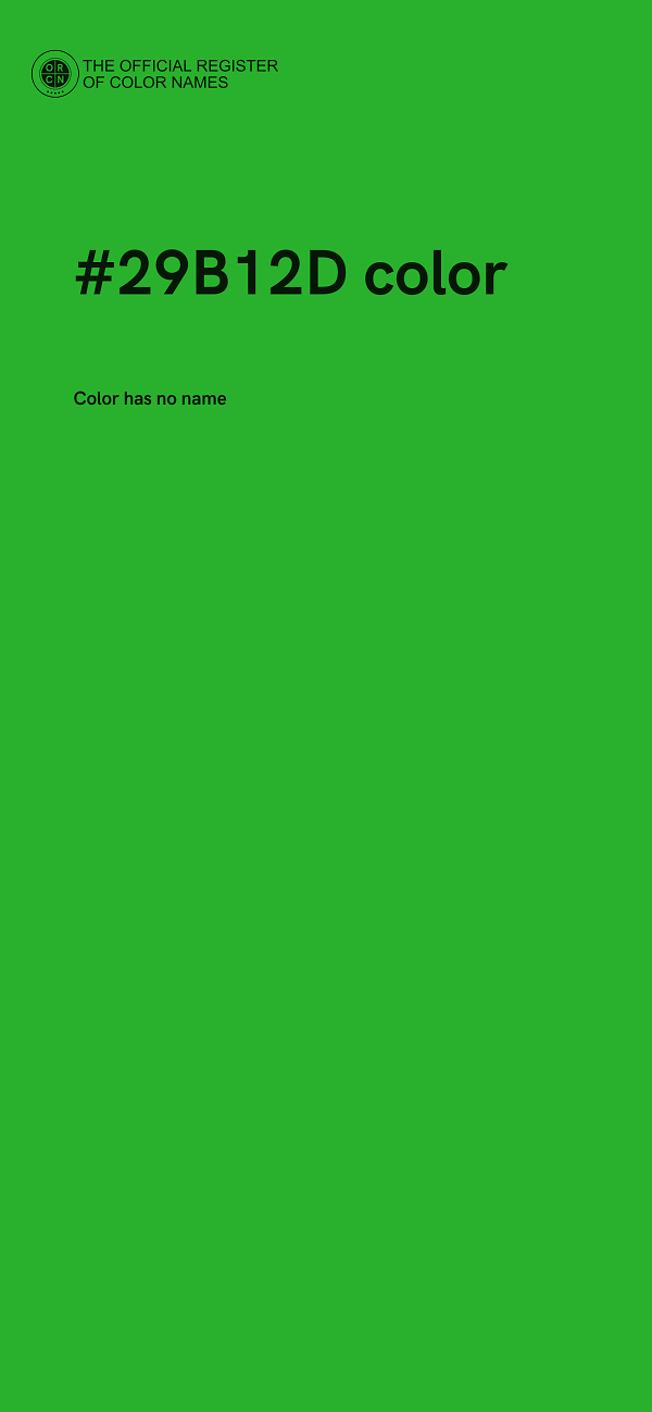 #29B12D color image