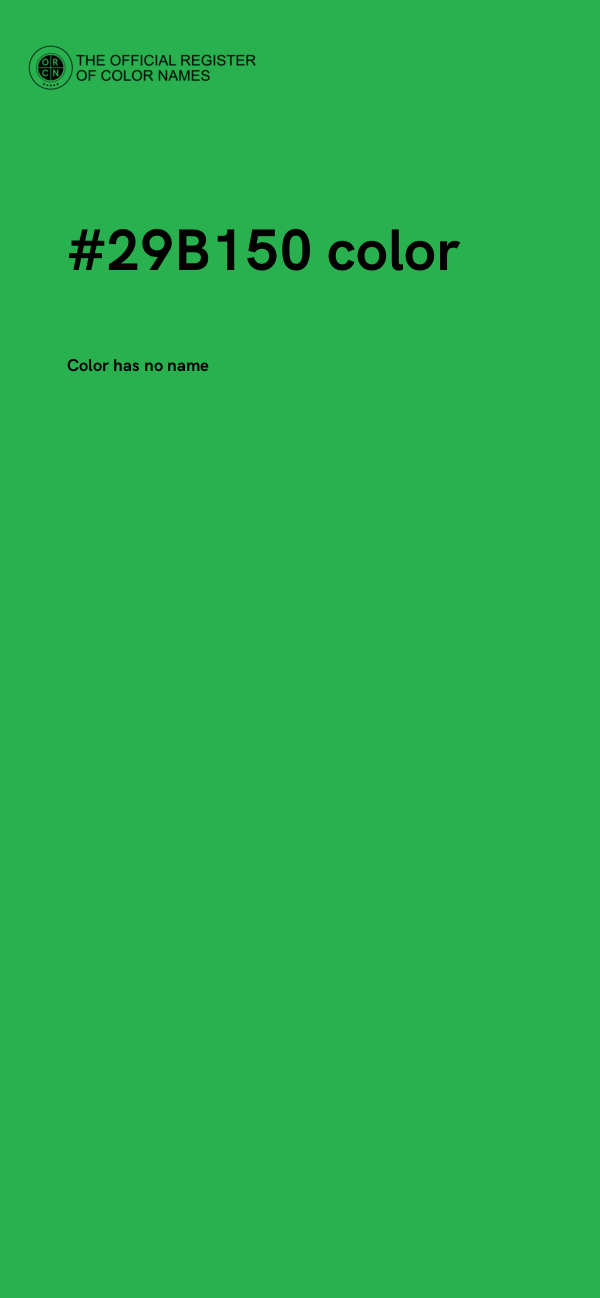 #29B150 color image