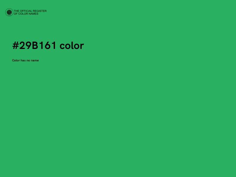 #29B161 color image