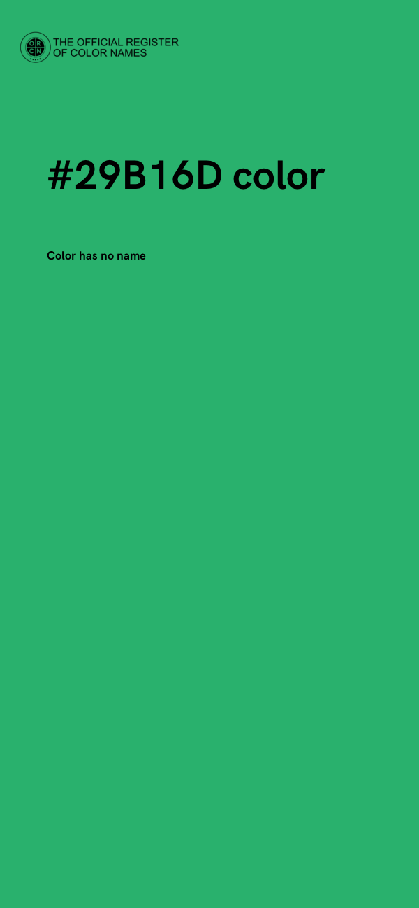 #29B16D color image
