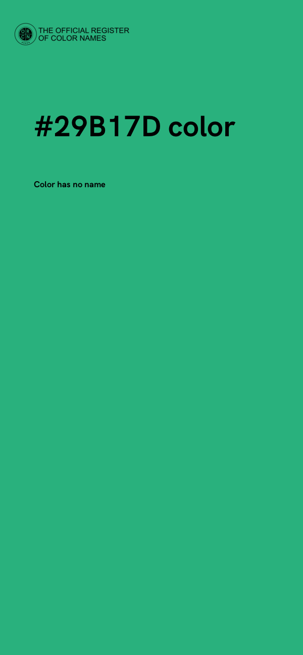 #29B17D color image
