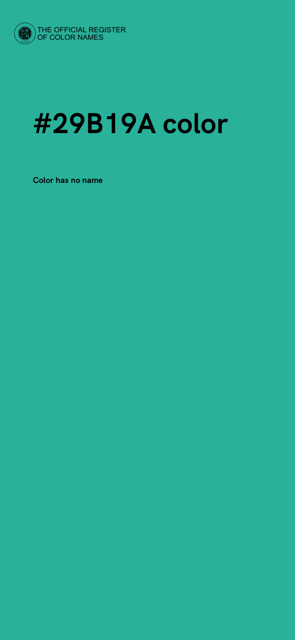 #29B19A color image