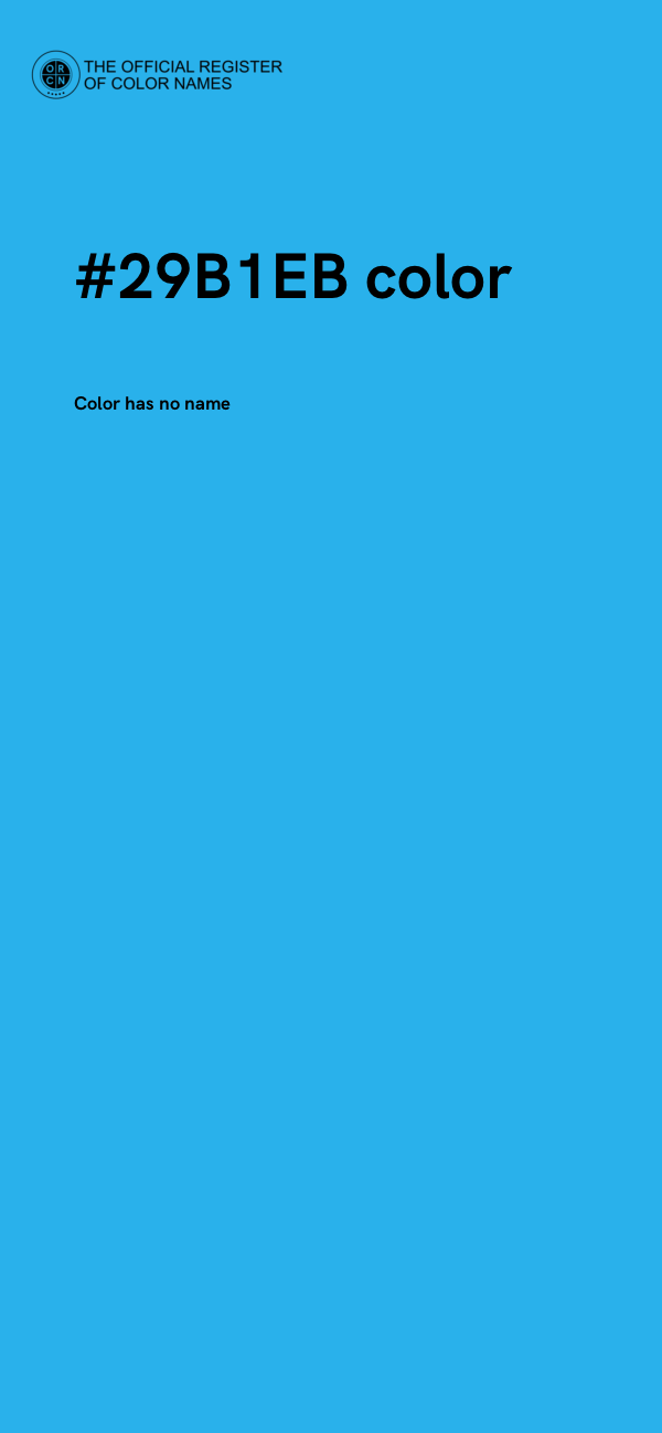 #29B1EB color image