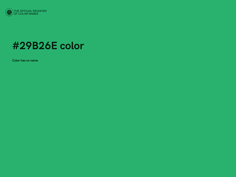 #29B26E color image