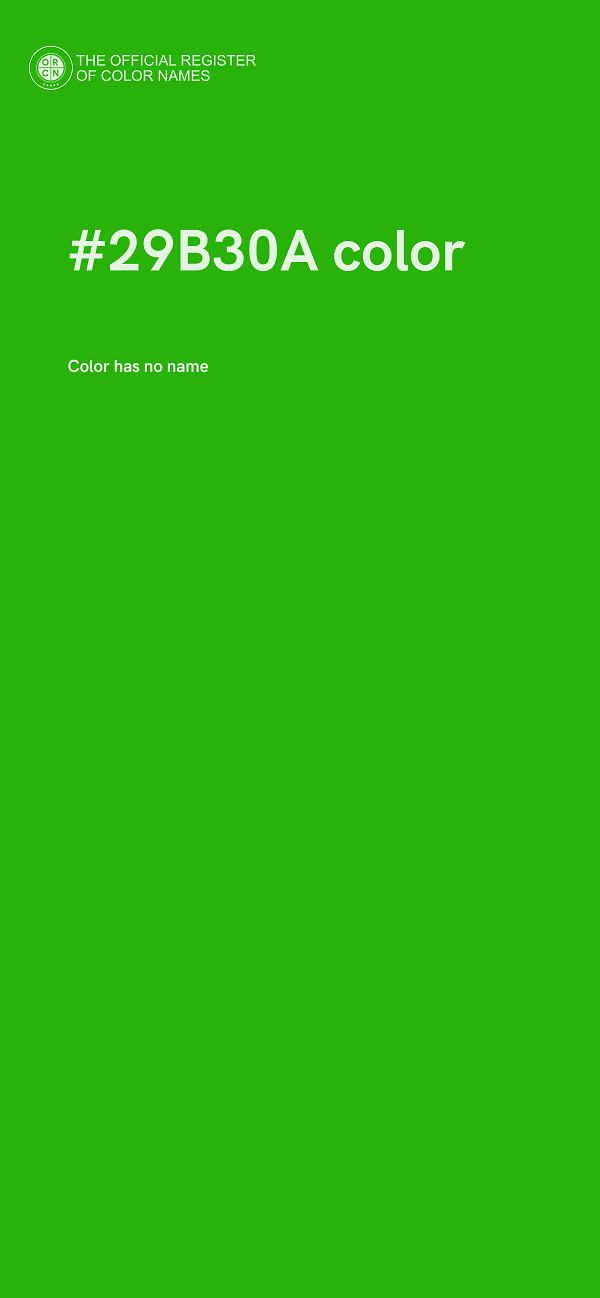 #29B30A color image