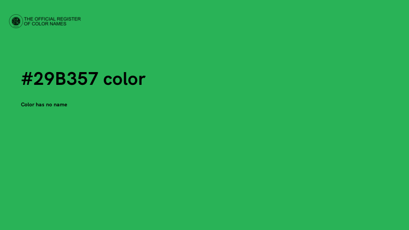 #29B357 color image
