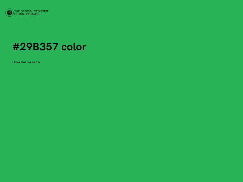 #29B357 color image