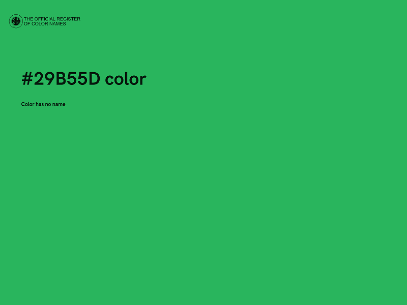 #29B55D color image