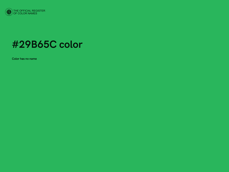 #29B65C color image