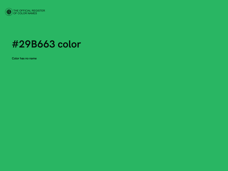 #29B663 color image