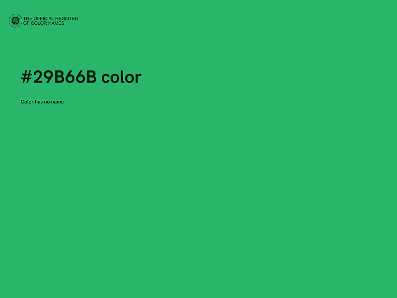 #29B66B color image