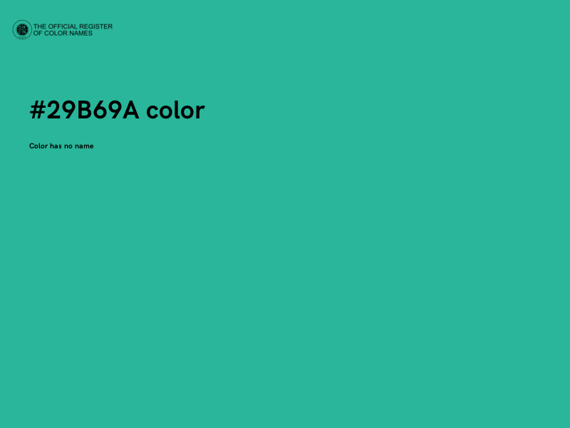 #29B69A color image