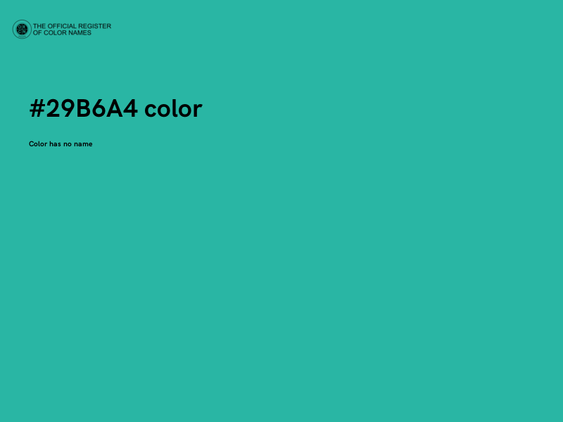 #29B6A4 color image
