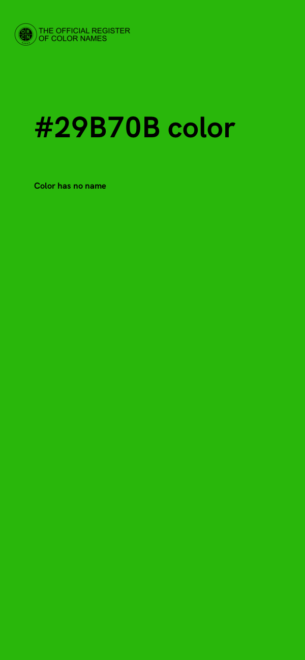 #29B70B color image