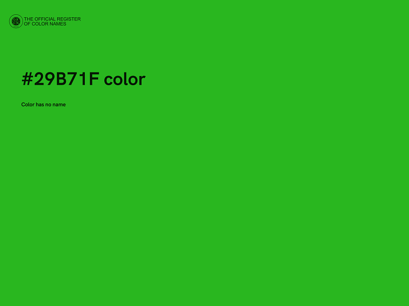 #29B71F color image