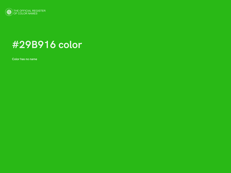 #29B916 color image