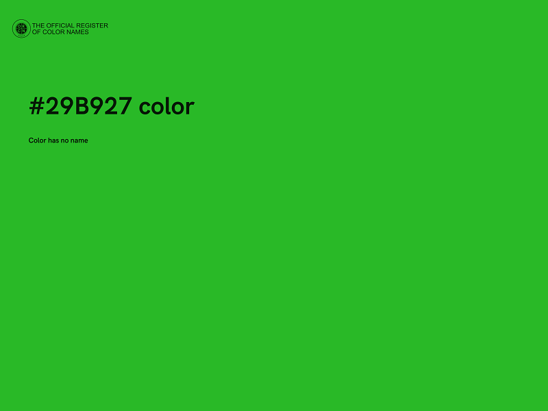 #29B927 color image