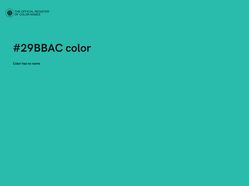 #29BBAC color image