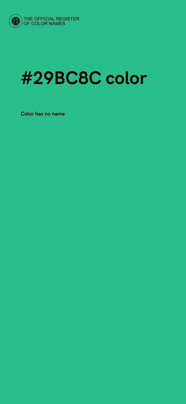 #29BC8C color image