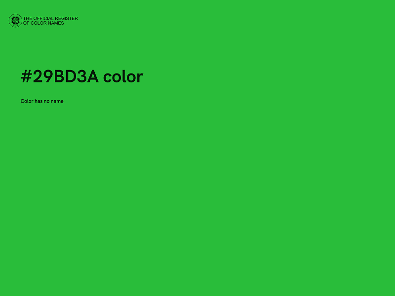 #29BD3A color image