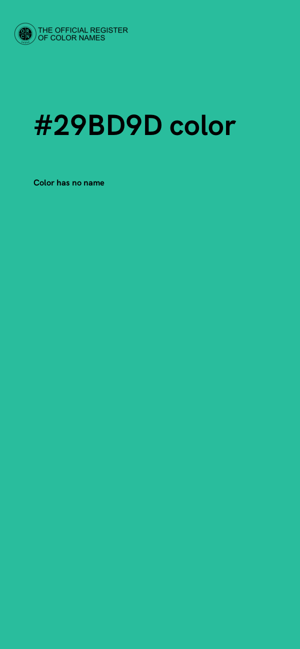 #29BD9D color image