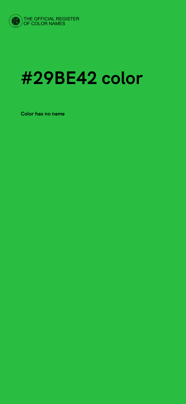 #29BE42 color image